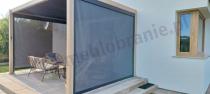 Aranżacja: Roleta do pergoli opuszczana Mirador 3m Pull Down Screen 300 antracyt