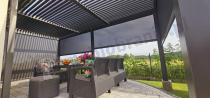 Aranżacja: Roleta zacieniająca do pergoli Lufel ściana 3m - 277x236cm - Antracite