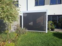 Aranżacja: Roleta zip screen do pergoli Lufel na ścianę 3m - 277x236cm - White