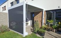 Aranżacja: Roleta zip screen do pergoli Lufel na ścianę 3m - 277x236cm - White