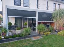 Aranżacja: Roleta zip screen do pergoli Lufel na ścianę 3m - 277x236cm - White