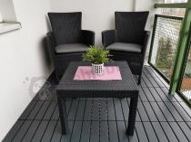 Aranżacja: Rosario Balcony Set grafitowy zestaw balkonowy