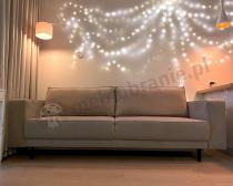Aranżacja: Rozkładana welurowa Sofa Modo beżowa 236x97 cm Solo 252