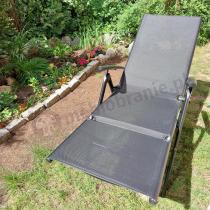 Aranżacja: Rozkładany leżak ogrodowy Moku - aluminium - Black