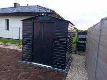 Aranżacja: Schowek metalowy na rowery antracytowy Dummer 213x195x213cm (4,1m2)