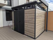 Aranżacja: Schowek narzędziowy Keter Signature Pent 9x7 Ashwood (6 m2)