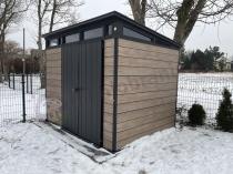 Aranżacja: Schowek narzędziowy Keter Signature Pent 9x7 Ashwood (6 m2)