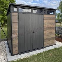 Aranżacja: Schowek narzędziowy Keter Signature Pent 9x7 Walnut Brown (6 m2)