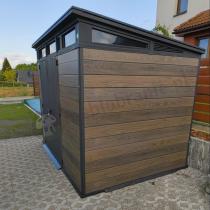 Aranżacja: Schowek narzędziowy Keter Signature Pent 9x7 Walnut Brown (6 m2)