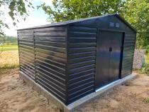 Aranżacja: Schowek narzędziowy z metalu Agger 340x319cm (10,8m2) – Antracyt
