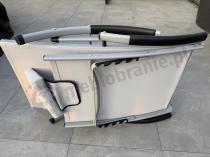 Aranżacja: Składany leżak ogrodowy z regulowanym oparciem Joko - Silver