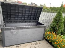 Aranżacja: Skrzynia na taras Cortina Box 570L Grey