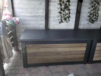 Aranżacja: Skrzynia na taras Keter Signature Deco 630 L Ashwood