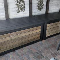 Aranżacja: Skrzynia na taras Keter Signature Deco 630 L Ashwood