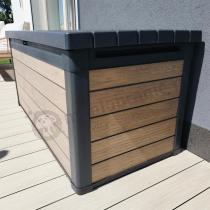 Aranżacja: Skrzynia ogrodowa Keter Signature Deco 570L Ashwood