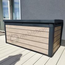 Aranżacja: Skrzynia ogrodowa Keter Signature Deco 570L Ashwood