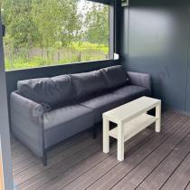 Aranżacja: Sofa ogrodowa 3-osobowa 240 cm LIMIT grafit