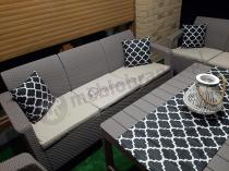 Aranżacja: Sofa ogrodowa Corfu Love Seat Max - cappuccino