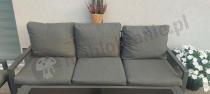 Aranżacja: Sofa ogrodowa metalowa dla 3 osób 175cm Sodor - Dark Grey