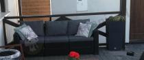 Aranżacja: Sofa ogrodowa trzyosobowa California Grafit