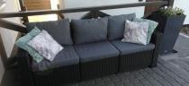Aranżacja: Sofa ogrodowa trzyosobowa California Grafit