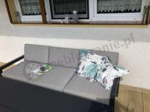 Aranżacja: Sofa trzyosobowa Calamba 193cm - aluminium Light Grey