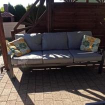 Aranżacja: Sofa trzyosobowa Calamba 193cm - aluminium Light Grey