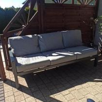 Aranżacja: Sofa trzyosobowa Calamba 193cm - aluminium Light Grey