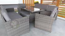 Aranżacja: Sofa trzyosobowa Cofete – Dark Grey
