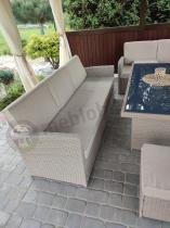 Aranżacja: Sofa trzyosobowa Cofete – Natural