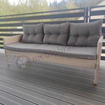 Aranżacja: Sofa trzyosobowa Perata – Grey