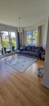 Aranżacja: Sofa z grubą tkaniną Aris 214x104cm ciemnoszara