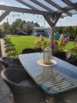 Aranżacja: Stół i krzesła na taras technorattan Cioso Dining 6+1 - Antracyt