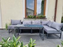 Aranżacja: Stół obiadowy ze szklanym blatem 120x60cm Trapeno Grey