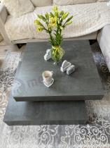 Aranżacja: Stolik obrotowy CFTT4181 Forte ciemnoszary 78x78 cm