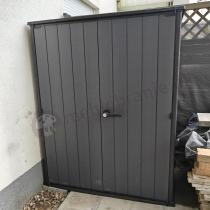 Aranżacja: Szafa ogrodowa z półkami Keter Cortina Alto 1400L Grey