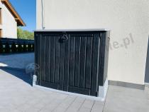 Aranżacja: Szafa ogrodowa plastikowa Store It Out Midi Black/Grey 110x130cm