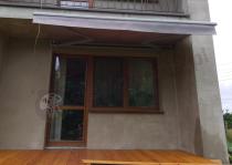 Aranżacja: Szara markiza na balkon Lea 295x250 - aluminiowy stelaż