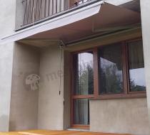 Aranżacja: Szara markiza na balkon Lea 295x250 - aluminiowy stelaż