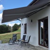 Aranżacja: Szara markiza tarasowa 450x300 Lea - Szary