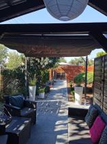 Aranżacja: Szara pergola tarasowa metalowa ze składanym dachem Niro 3x3 - Grey