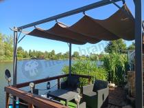 Aranżacja: Szara pergola tarasowa Niro 3x3 - Grey