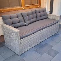 Aranżacja: Szara sofa trzyosobowa na taras 177cm Topiano – Grey