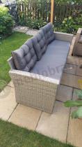 Aranżacja: Szara sofa trzyosobowa na taras 177cm Topiano – Grey