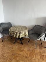 Aranżacja: Szare krzesło welurowe Bergen