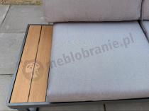 Aranżacja: Szary modułowy narożnik na taras 280x220cm Panaon Grey Teak