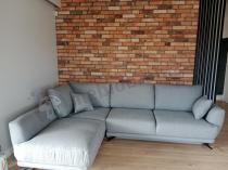 Aranżacja: Szary narożnik rozkładany 280x178 cm lewy Larde Solid 90