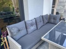 Aranżacja: Szary narożnik technorattan Torino Corner XL Grey