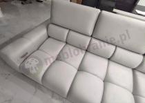 Aranżacja: Szary narożnik z elektryczną regulacją siedziska Plaza L 300x216cm prawy