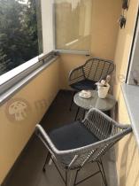 Aranżacja: Szary zestaw rattanowy na balkon boho Torgiano Balcony